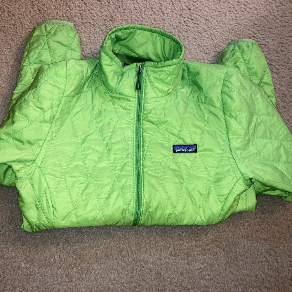 Green Patagonia Jacket.